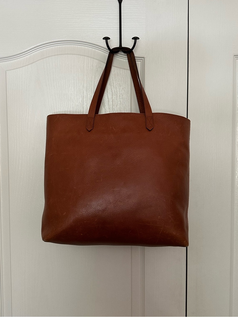 Madewell The Zip-Top Transport Tote in English Saddle